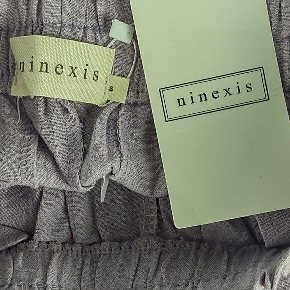 Ninexis Womens Lavender Cotton Linen Elastic Waist Lounge Pants Size Small (NWT) - Picture 9 of 10